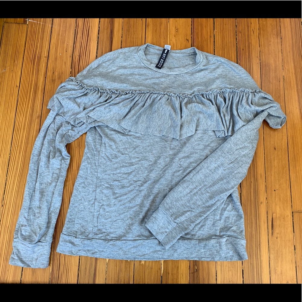 lord and taylor ruffle long sleeve tee